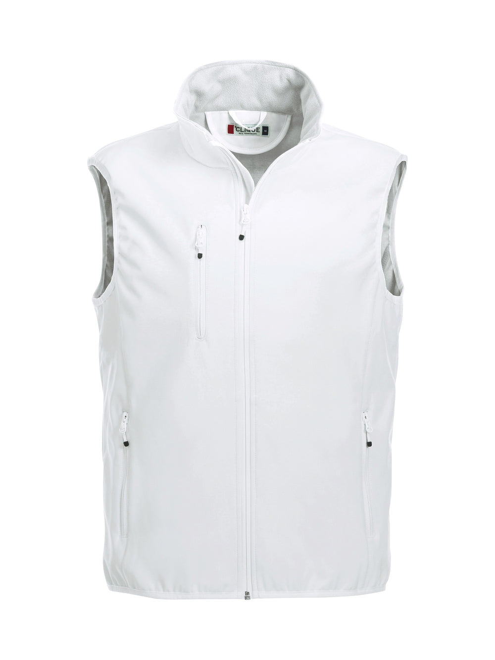 Vest Clique Basic Softshell Vest Herre – uten trykk – Hvit