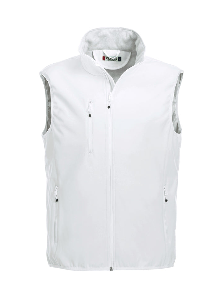 Vest Clique Basic Softshell Vest Herre – uten trykk – Hvit