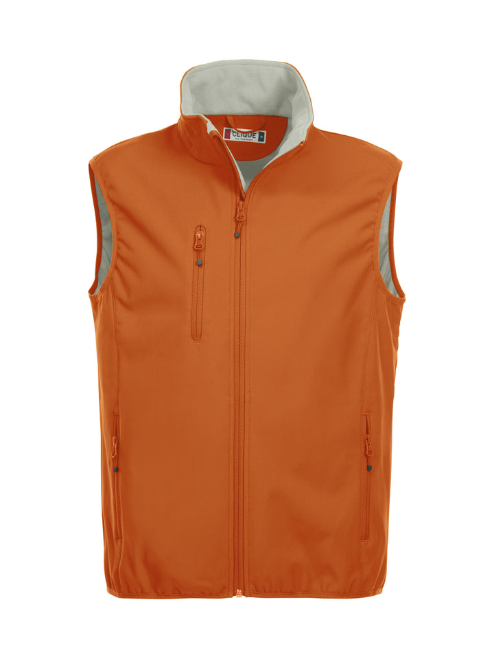 Vest Clique Basic Softshell Vest Herre – uten trykk – Blodoransje