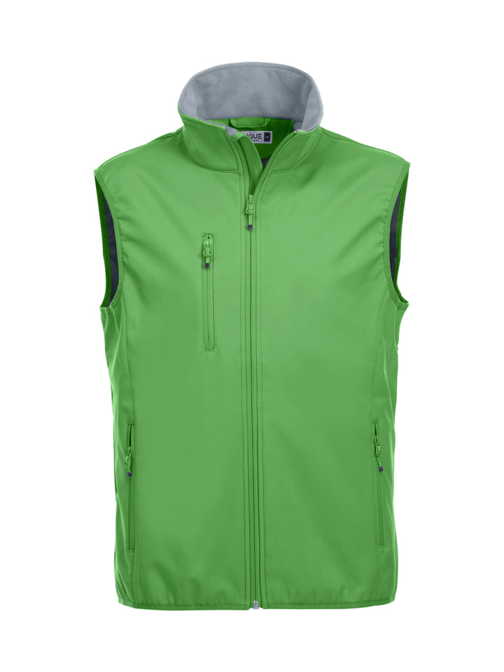 Vest Clique Basic Softshell Vest Herre – uten trykk – Eplegrønn