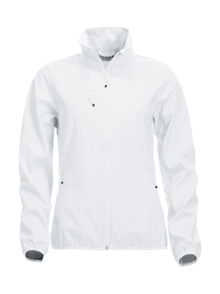 Softshelljakke Clique Basic Softshell Jacket Ladies Dame – uten trykk – Hvit