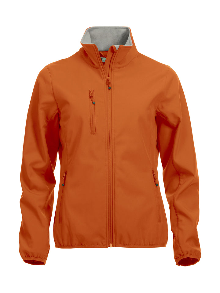 Softshelljakke Clique Basic Softshell Jacket Ladies Dame – uten trykk – Blodoransje