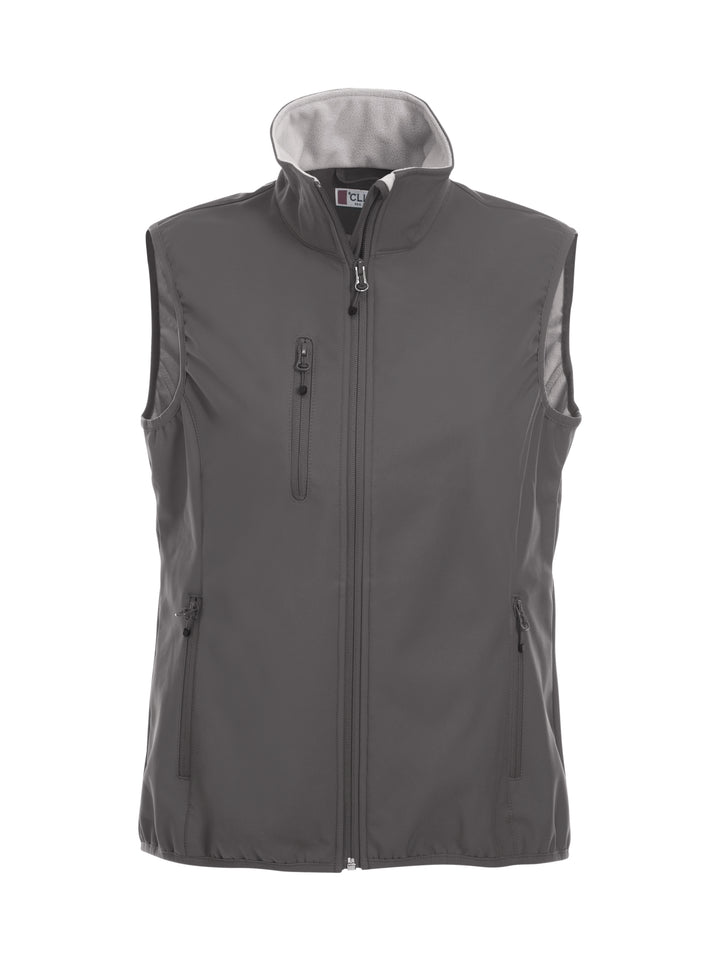 Vest Clique Basic Softshell Vest Ladies Dame – uten trykk – Mørk grå
