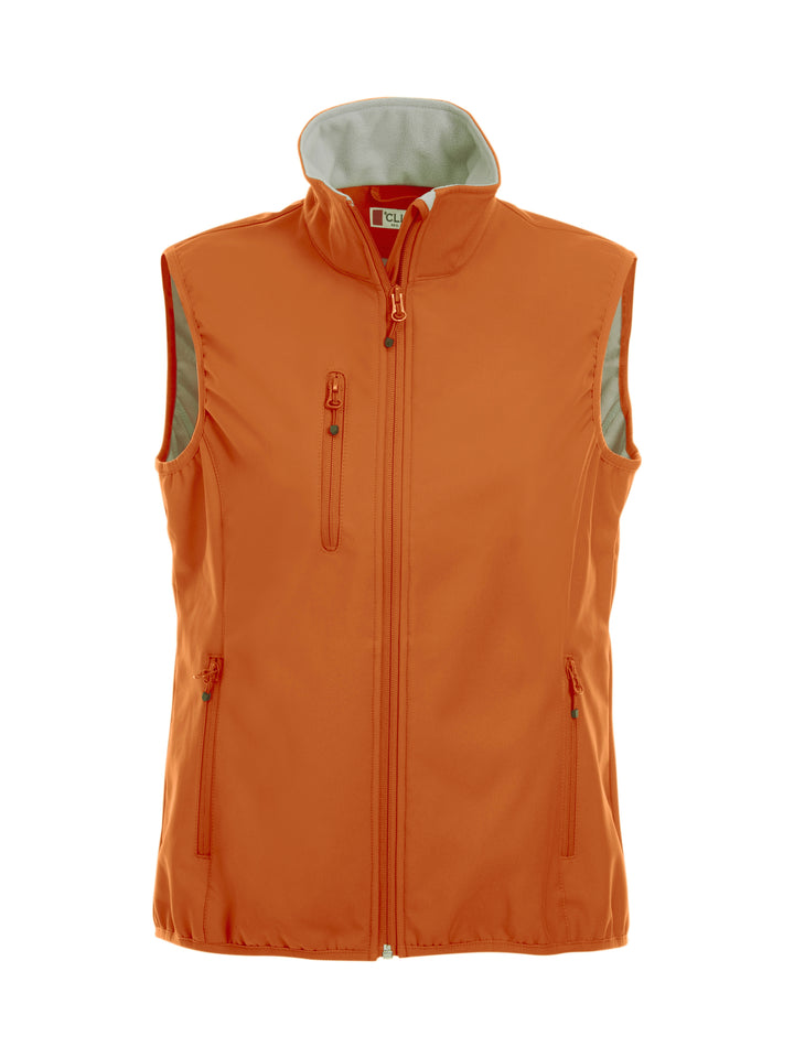 Vest Clique Basic Softshell Vest Ladies Dame – uten trykk – Blodoransje