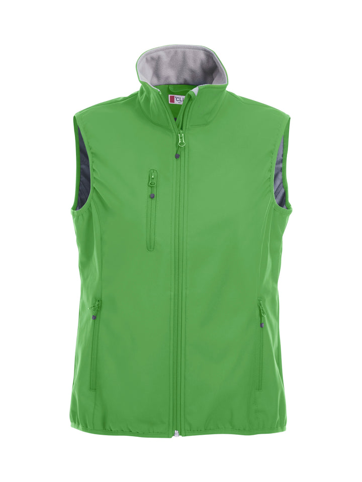 Vest Clique Basic Softshell Vest Ladies Dame – uten trykk – Eplegrønn