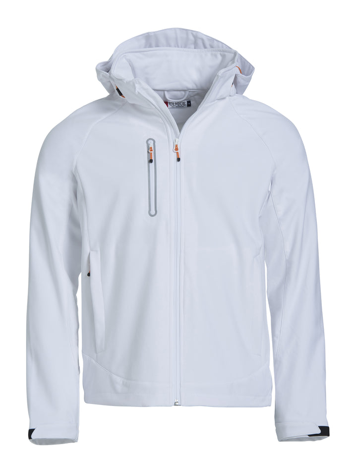 Softshelljakke Clique Milford Jacket Herre – uten trykk – Hvit