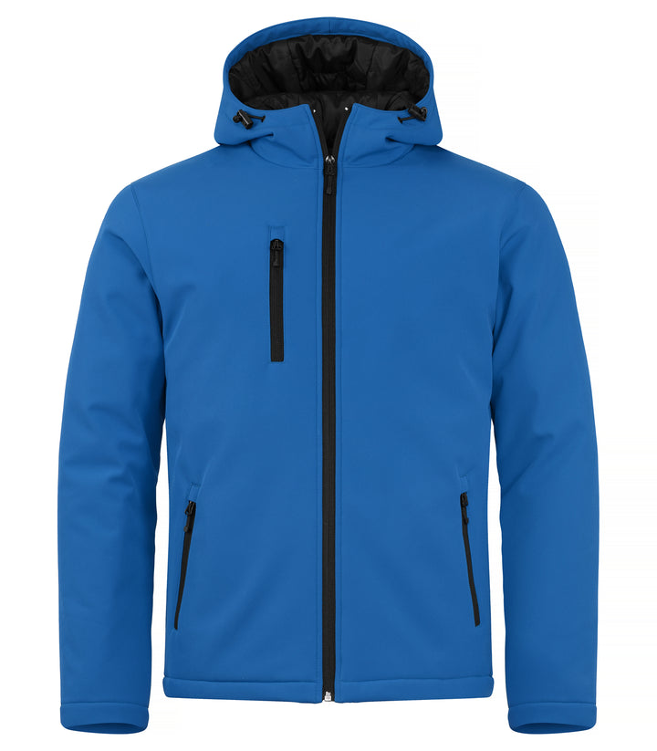 Softshelljakke Clique Padded Hoody Softshell Herre – uten trykk – Kongeblå