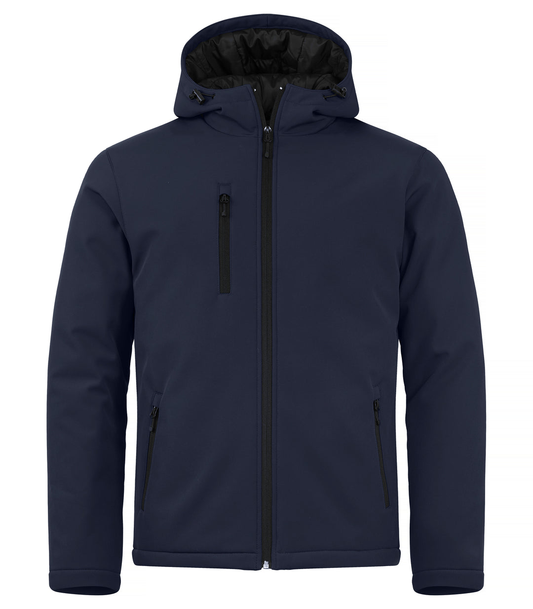Softshelljakke Clique Padded Hoody Softshell Herre – uten trykk – Marineblå