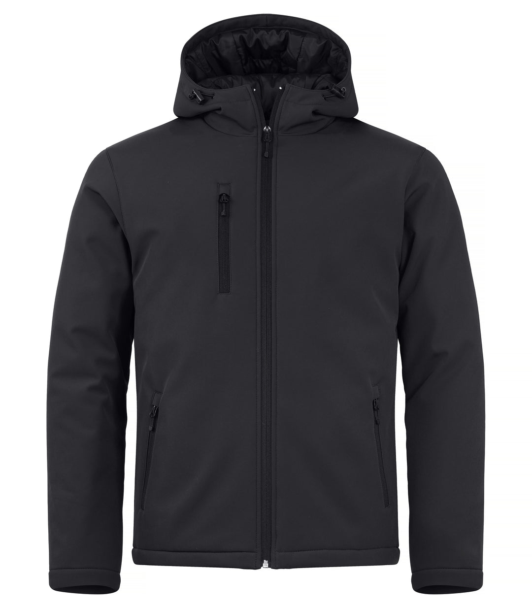 Softshelljakke Clique Padded Hoody Softshell Herre – uten trykk – Sort