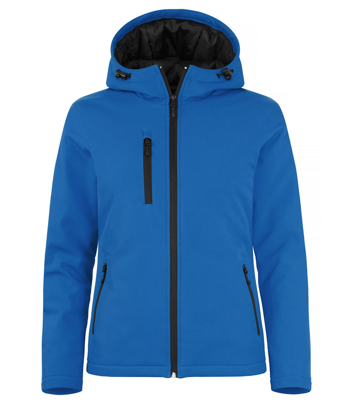 Softshelljakke Clique Padded Hoody Softshell Dame – uten trykk – Kongeblå