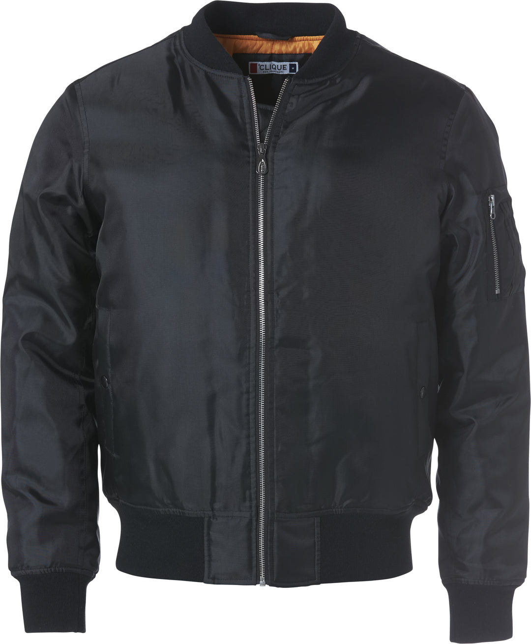 Jakke Clique Bomber Herre – uten trykk – Sort