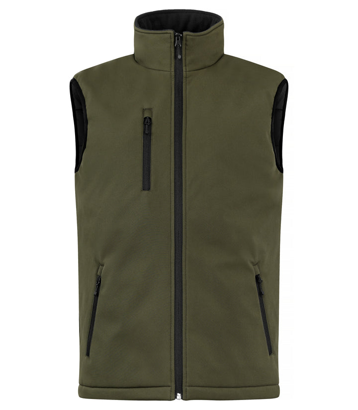 Vest Clique Padded Softshell Vest Herre – uten trykk – Tåkegrønn