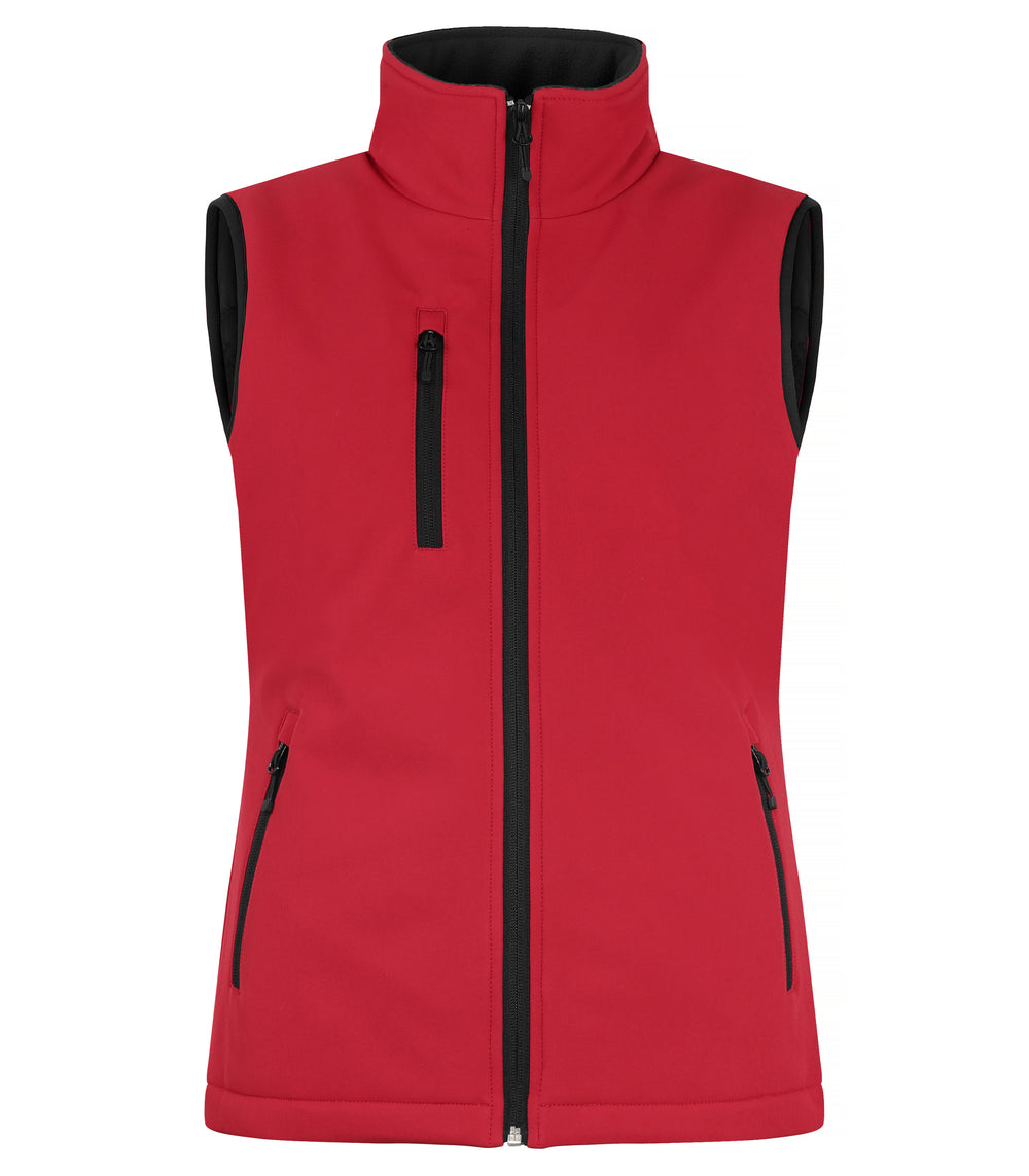 Vest Clique Padded Softshell Vest Dame – uten trykk – Rød