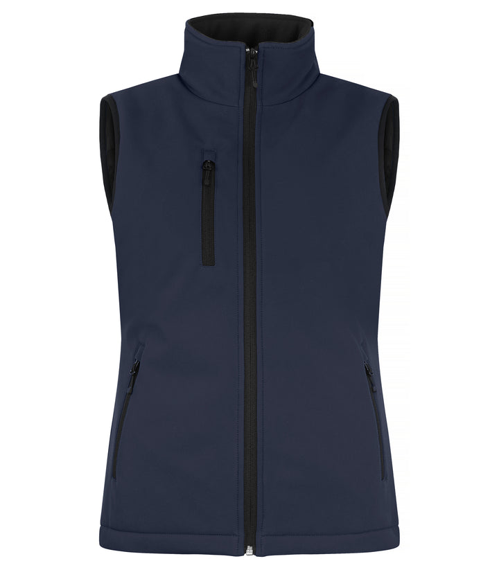 Vest Clique Padded Softshell Vest Dame – uten trykk – Marineblå