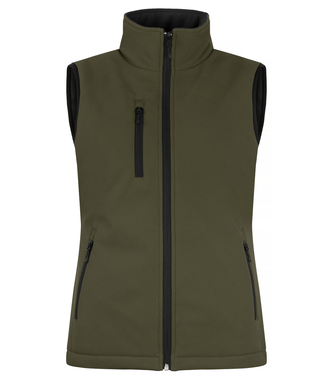 Vest Clique Padded Softshell Vest Dame – uten trykk – Tåkegrønn