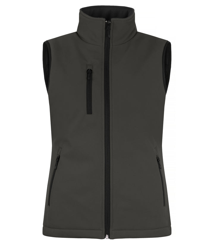 Vest Clique Padded Softshell Vest Dame – uten trykk – Mørk grå