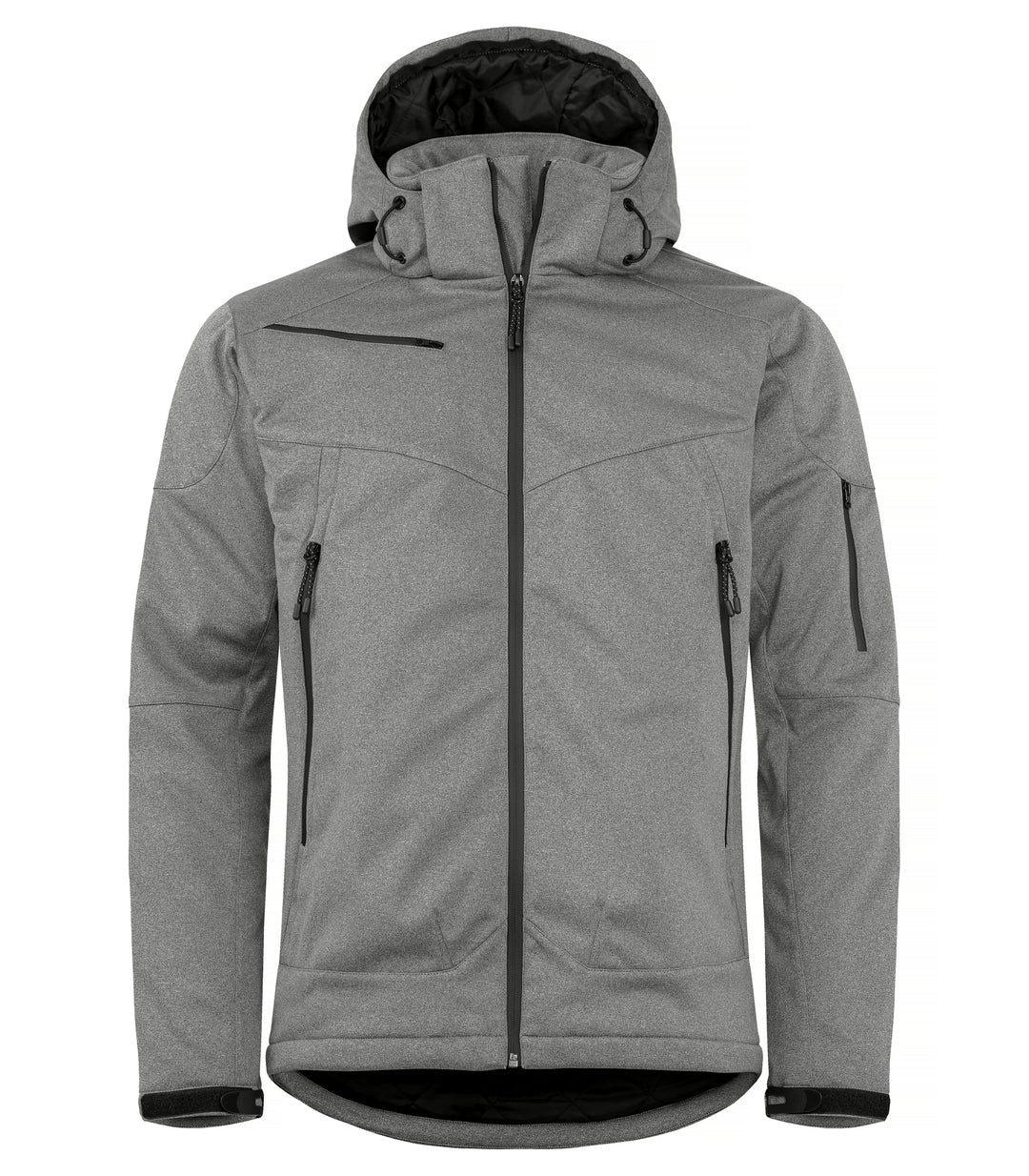 Softshelljakke Clique Grayland Herre – uten trykk – Antrasittmelert