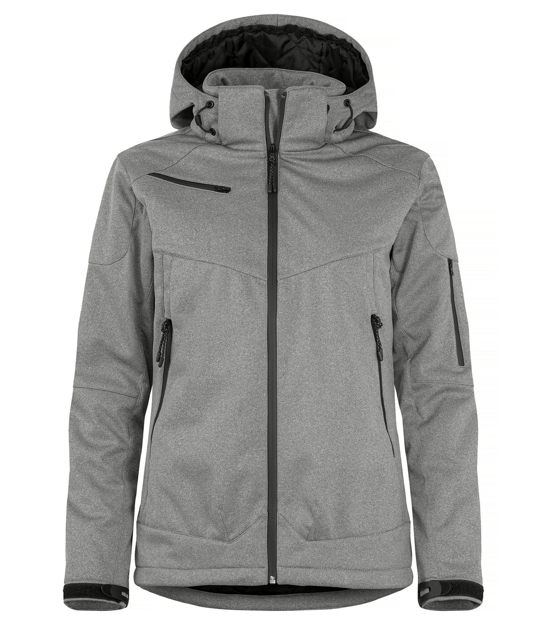 Softshelljakke Clique Grayland Dame – uten trykk – Antrasittmelert