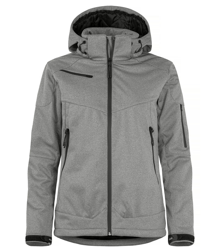 Softshelljakke Clique Grayland Dame – uten trykk – Antrasittmelert