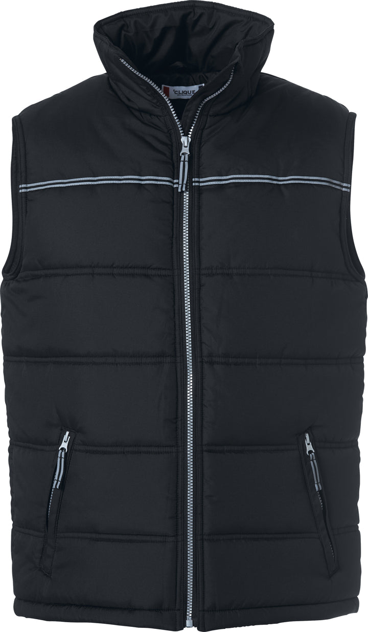 Vest Clique Weston Herre – uten trykk – Sort