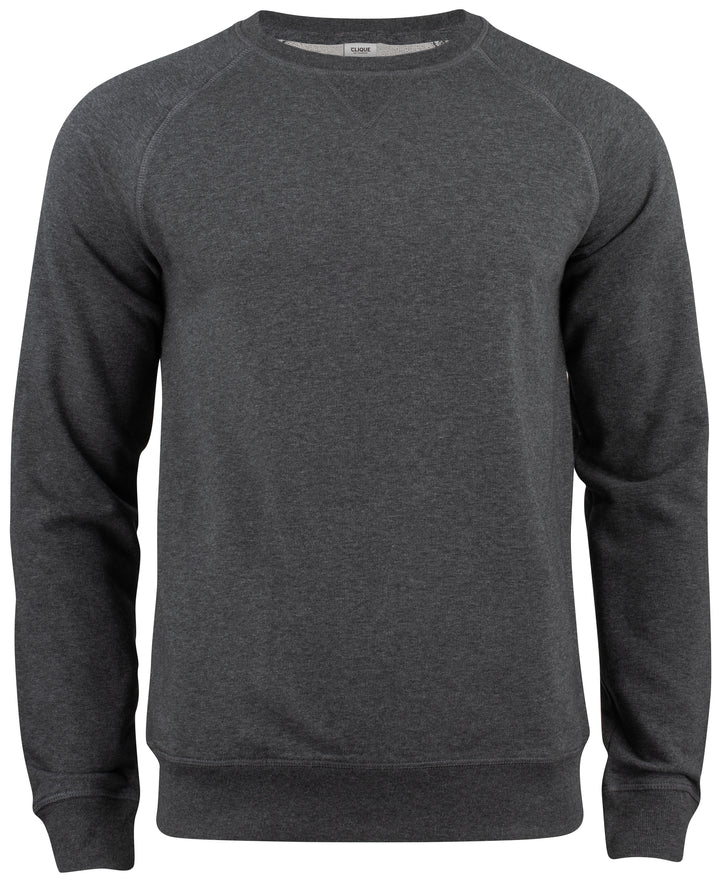 Collegegenser Clique Premium OC Roundneck Herre – uten trykk – Antrasittmelert
