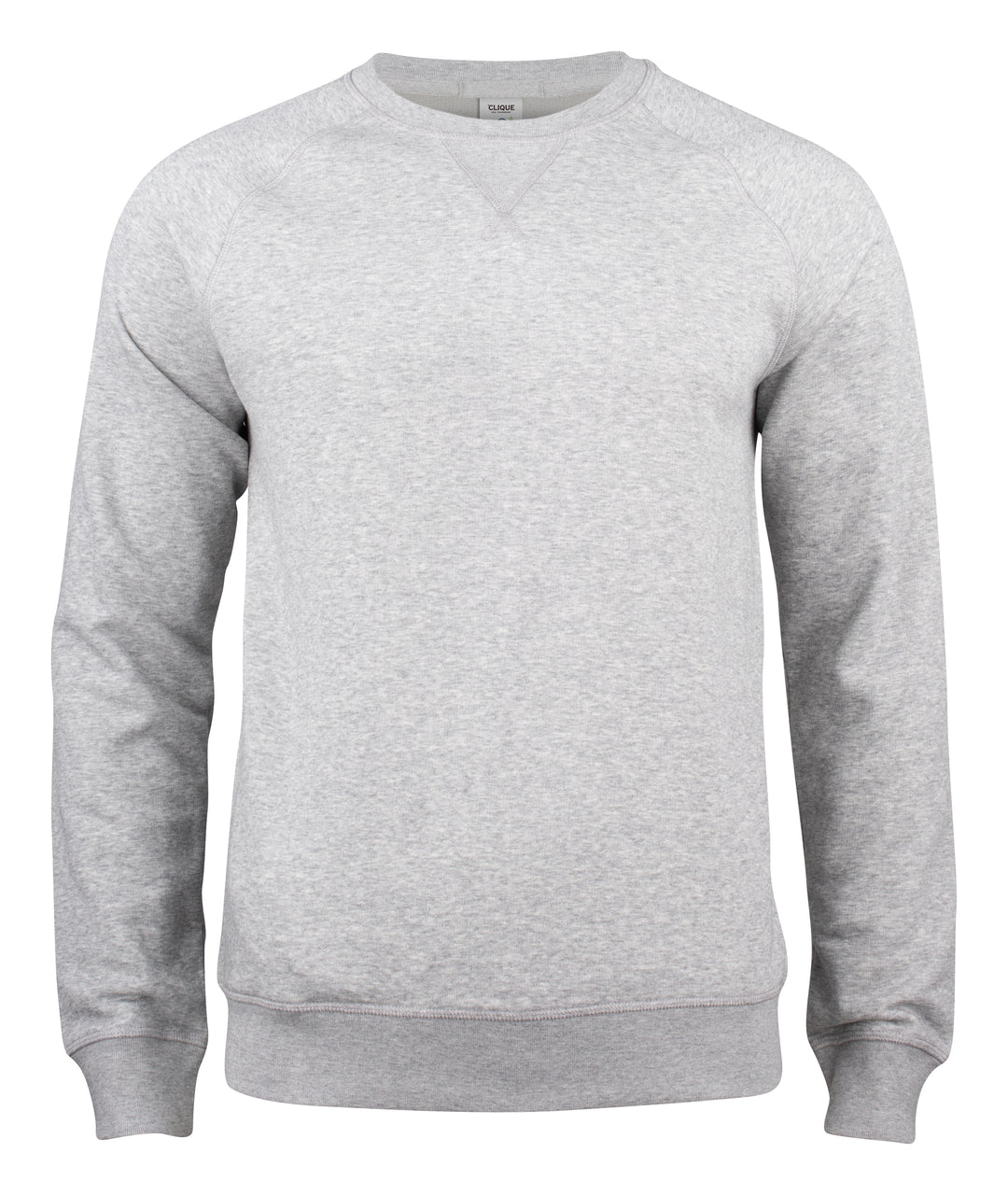Collegegenser Clique Premium OC Roundneck Herre – uten trykk – Gråmelert