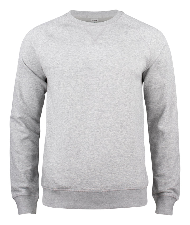 Collegegenser Clique Premium OC Roundneck Herre – uten trykk – Gråmelert