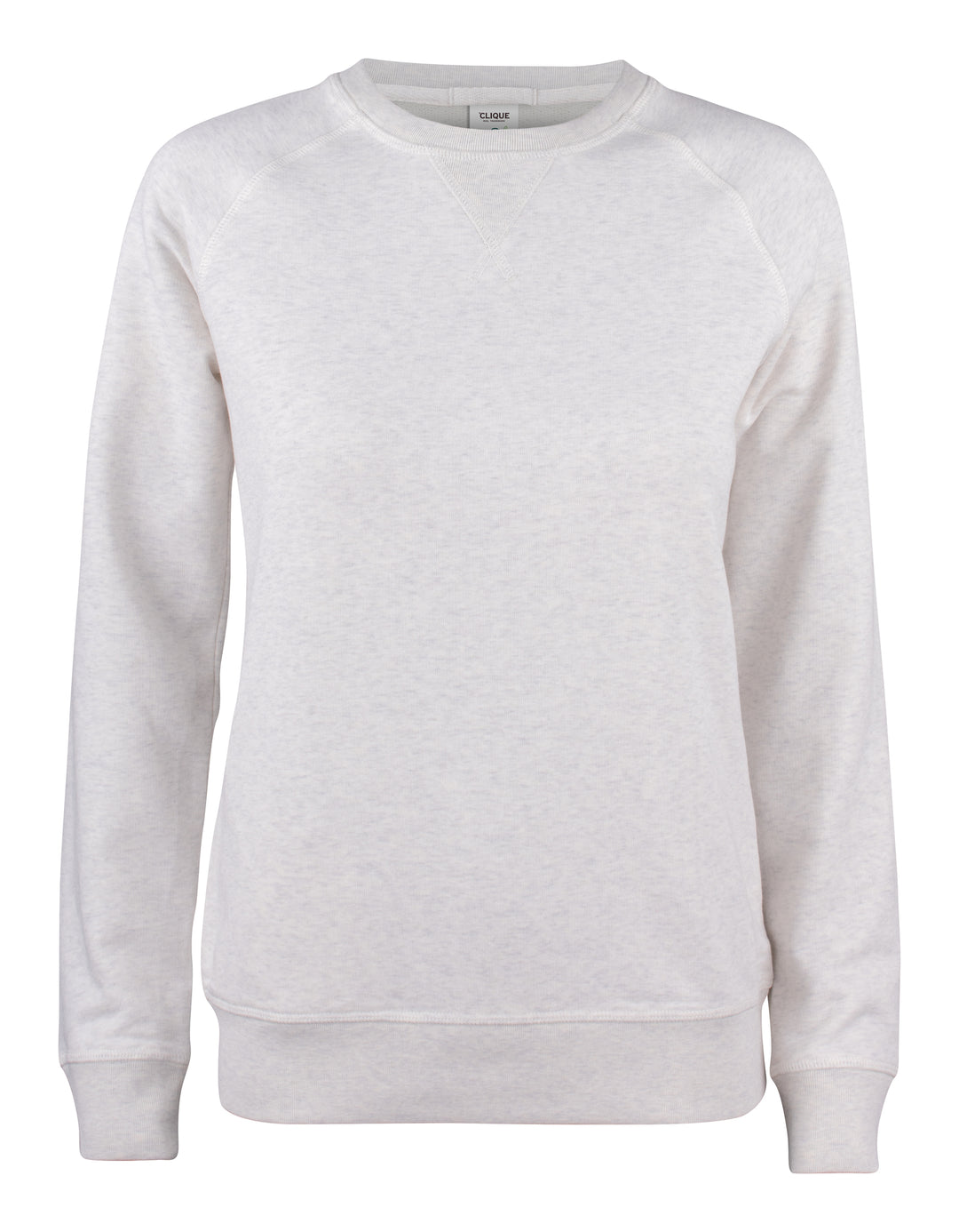 Collegegenser Clique Premium OC Roundneck Dame – uten trykk – Naturmelert