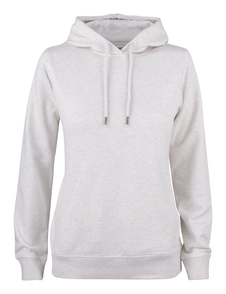 Hettegenser Clique Premium OC Hoody Dame – uten trykk – Naturmelert