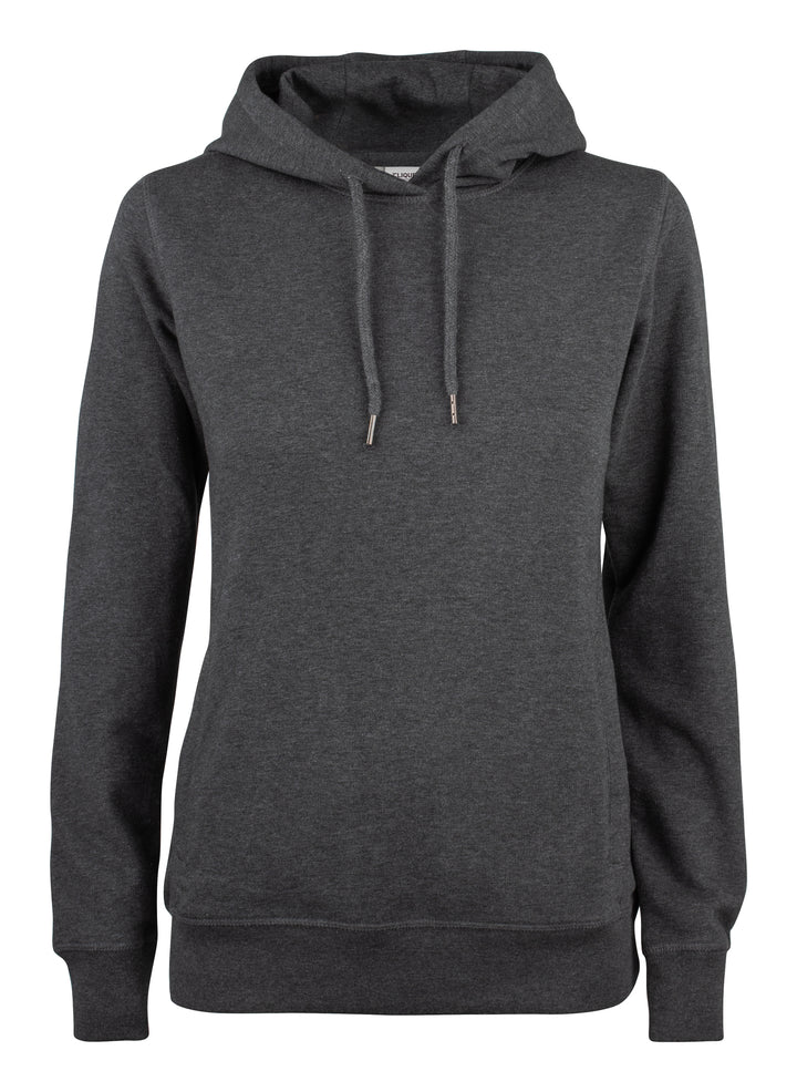 Hettegenser Clique Premium OC Hoody Dame – uten trykk – Antrasittmelert