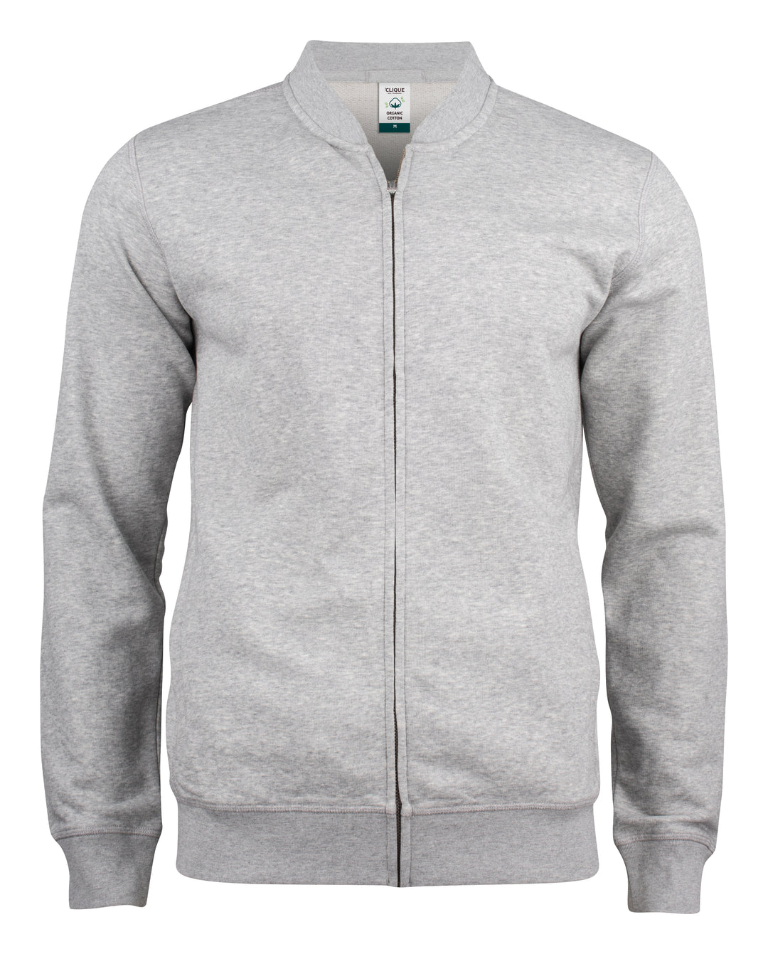 Collegejakke Clique Premium OC Cardigan Herre – uten trykk – Gråmelert
