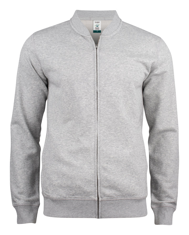 Collegejakke Clique Premium OC Cardigan Herre – uten trykk – Gråmelert