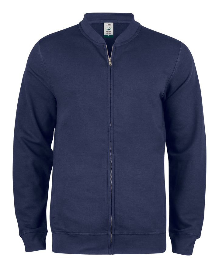 Collegejakke Clique Premium OC Cardigan Herre – uten trykk – Marineblå