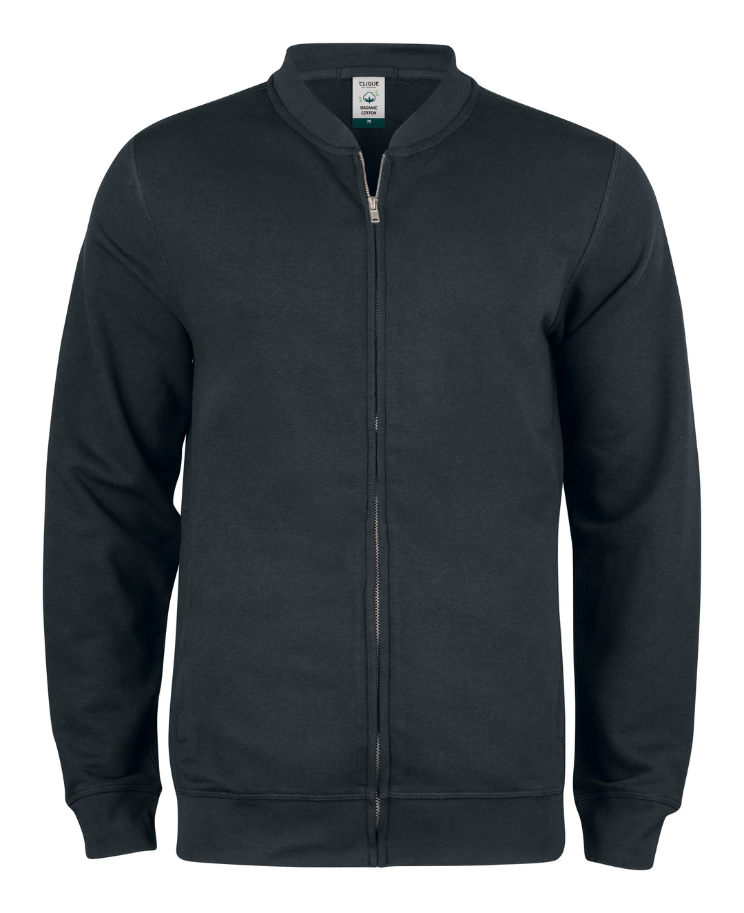 Collegejakke Clique Premium OC Cardigan Herre – uten trykk – Sort