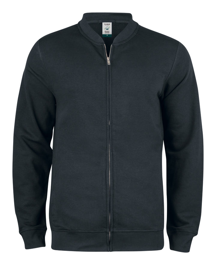Collegejakke Clique Premium OC Cardigan Herre – uten trykk – Sort