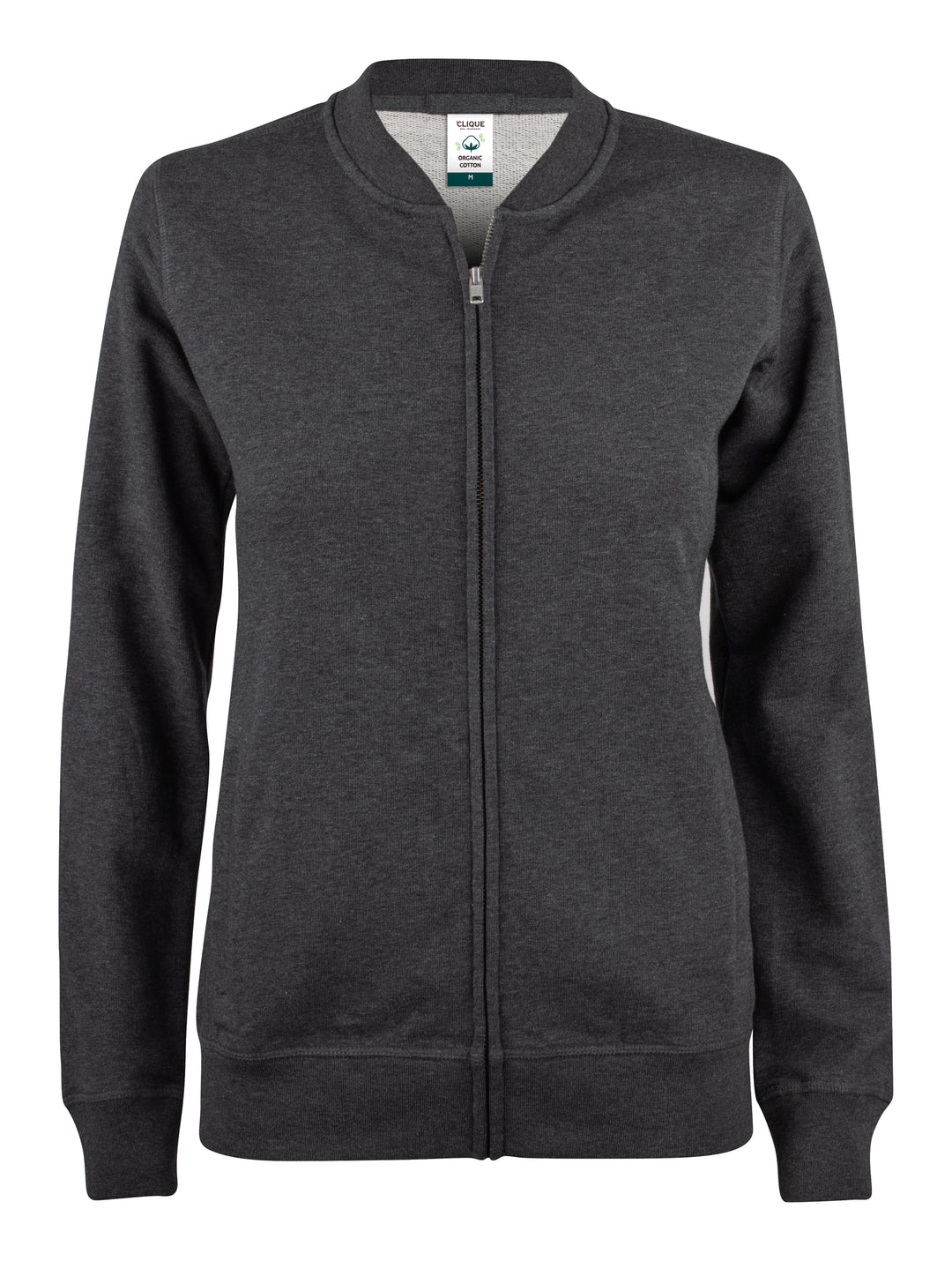 Collegejakke Clique Premium OC Cardigan Dame – uten trykk – Antrasittmelert