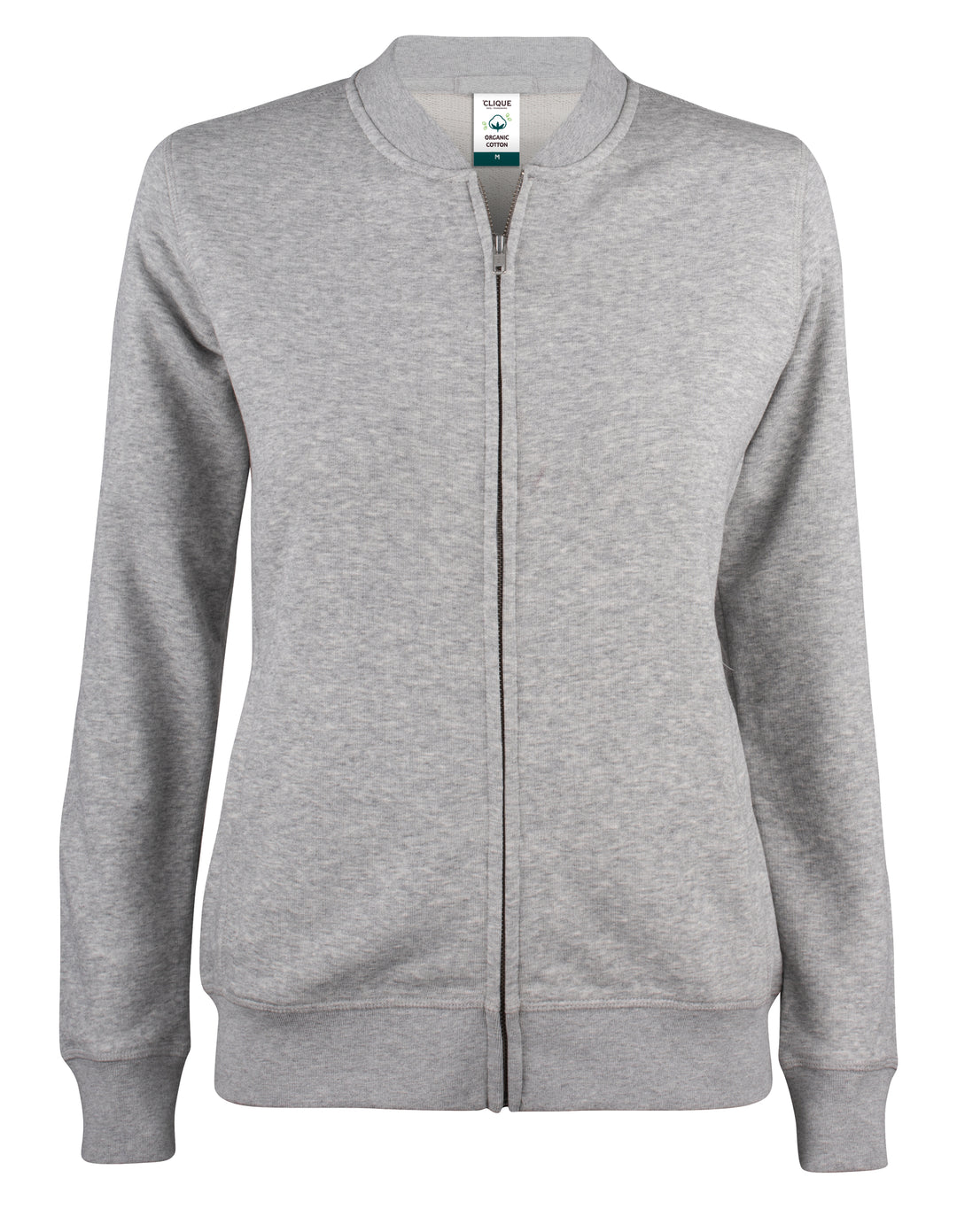 Collegejakke Clique Premium OC Cardigan Dame – uten trykk – Gråmelert