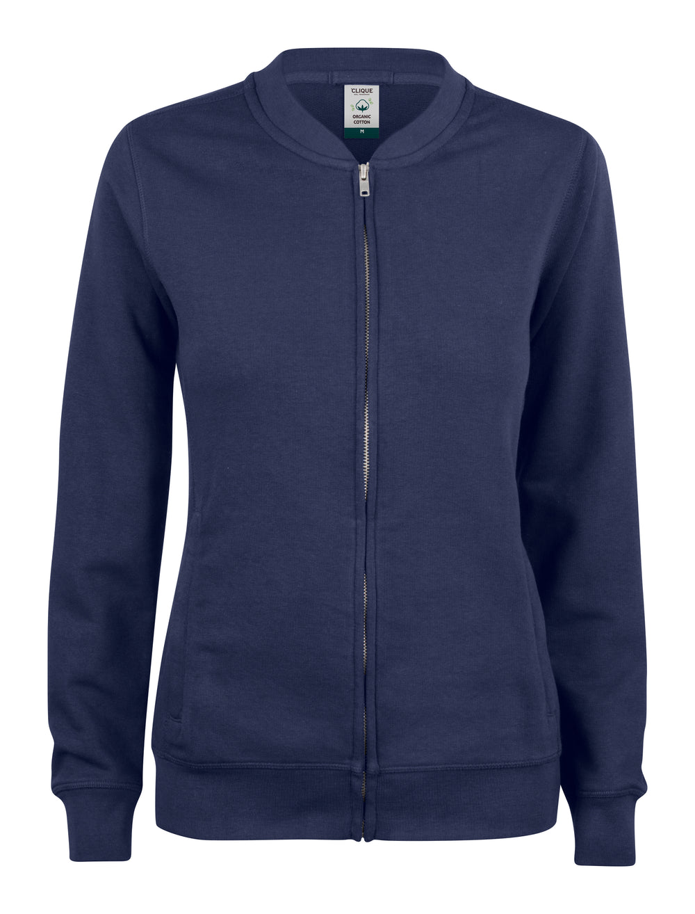 Collegejakke Clique Premium OC Cardigan Dame – uten trykk – Marineblå