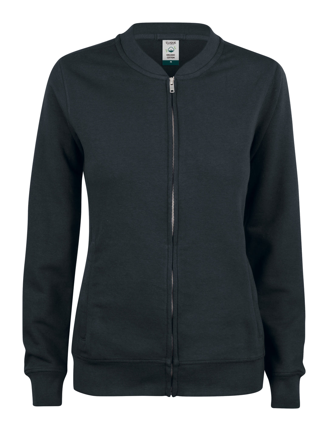 Collegejakke Clique Premium OC Cardigan Dame – uten trykk – Sort