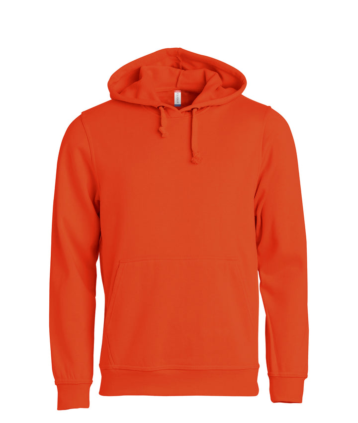Hettegenser Clique Basic Hoody Unisex – uten trykk – Blodoransje