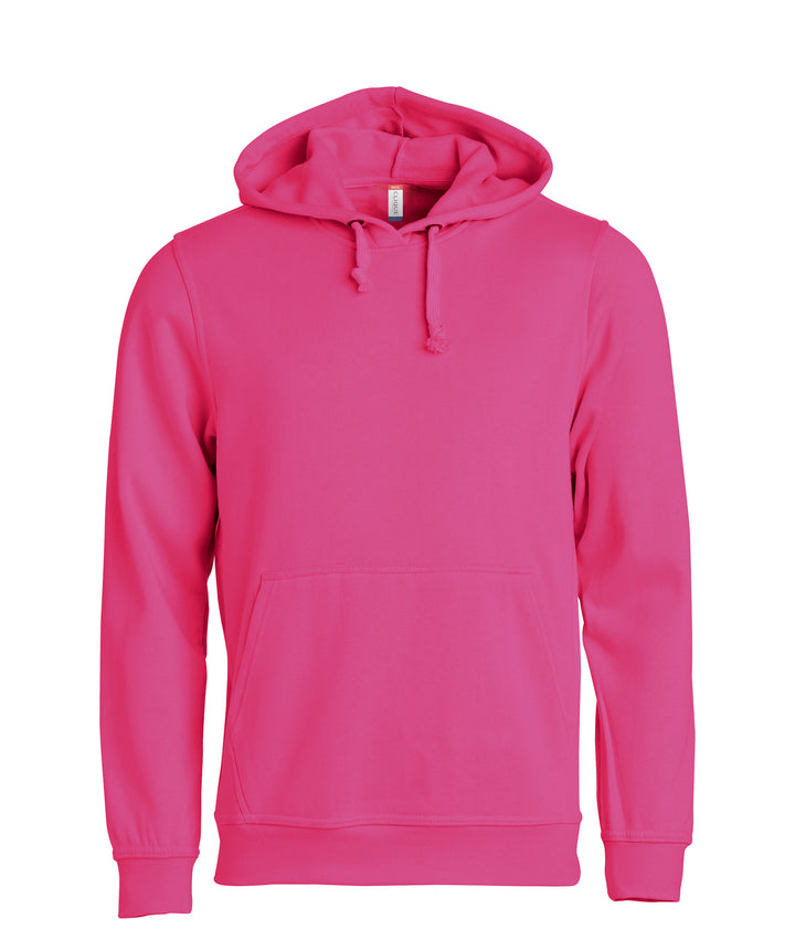 Hettegenser Clique Basic Hoody Unisex – uten trykk – Cerise