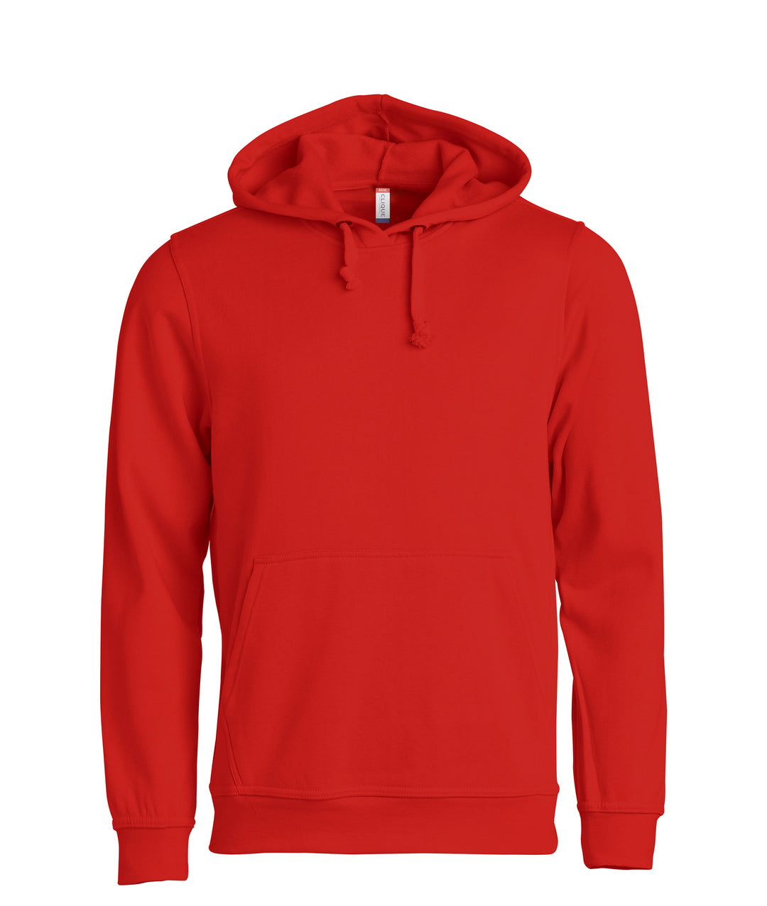 Hettegenser Clique Basic Hoody Unisex – uten trykk – Rød