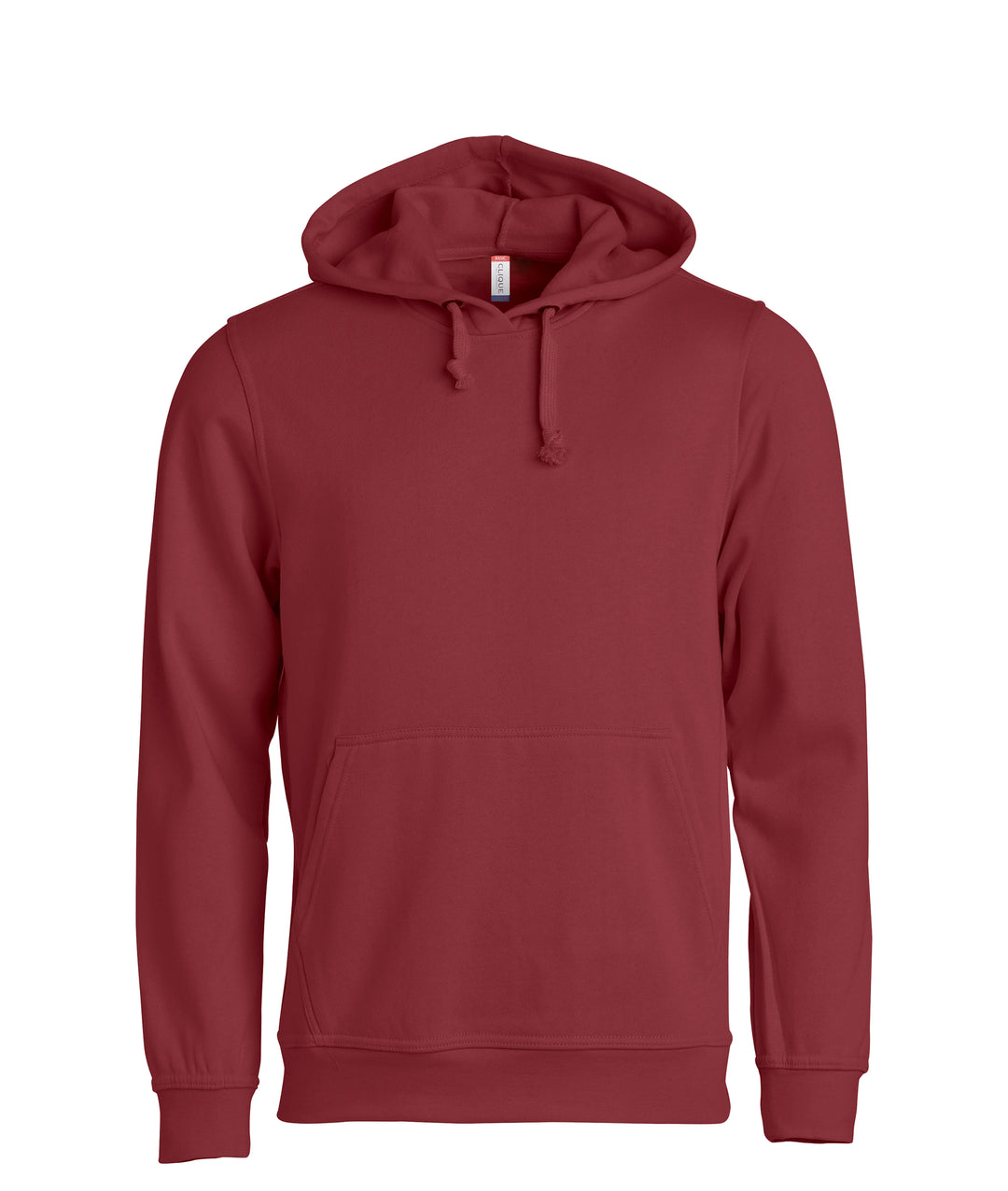 Hettegenser Clique Basic Hoody Unisex – uten trykk – Burgunder