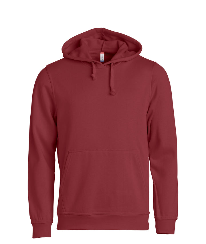 Hettegenser Clique Basic Hoody Unisex – uten trykk – Burgunder