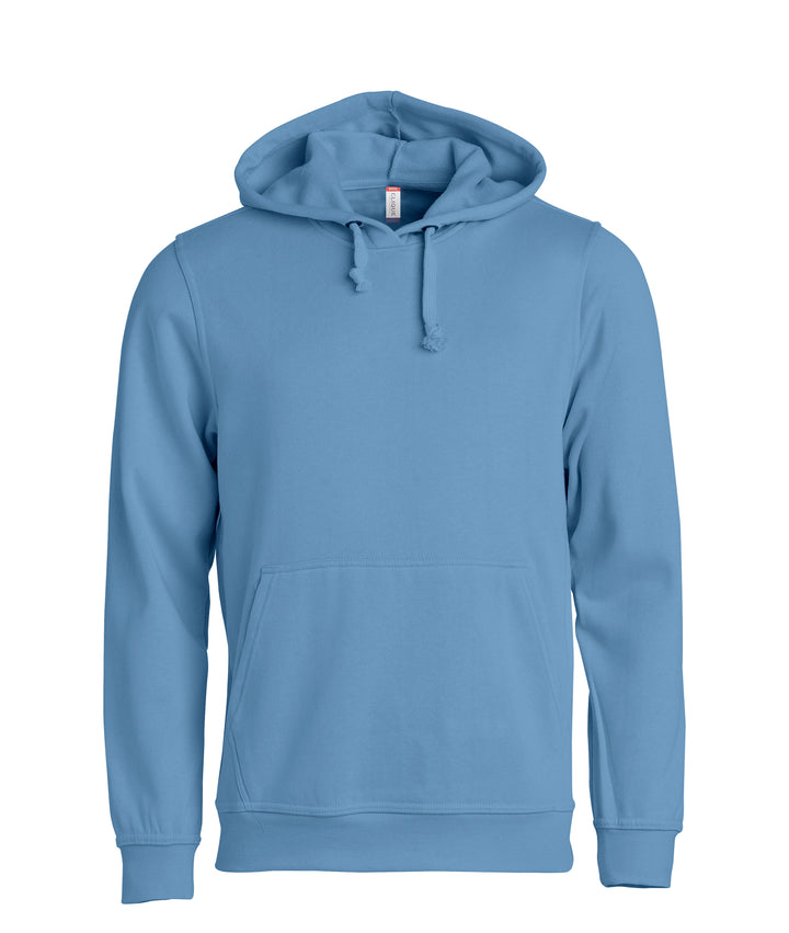 Hettegenser Clique Basic Hoody Unisex – uten trykk – Lys blå