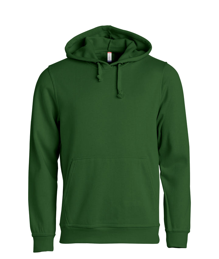 Hettegenser Clique Basic Hoody Unisex – uten trykk – Flaskegrønn