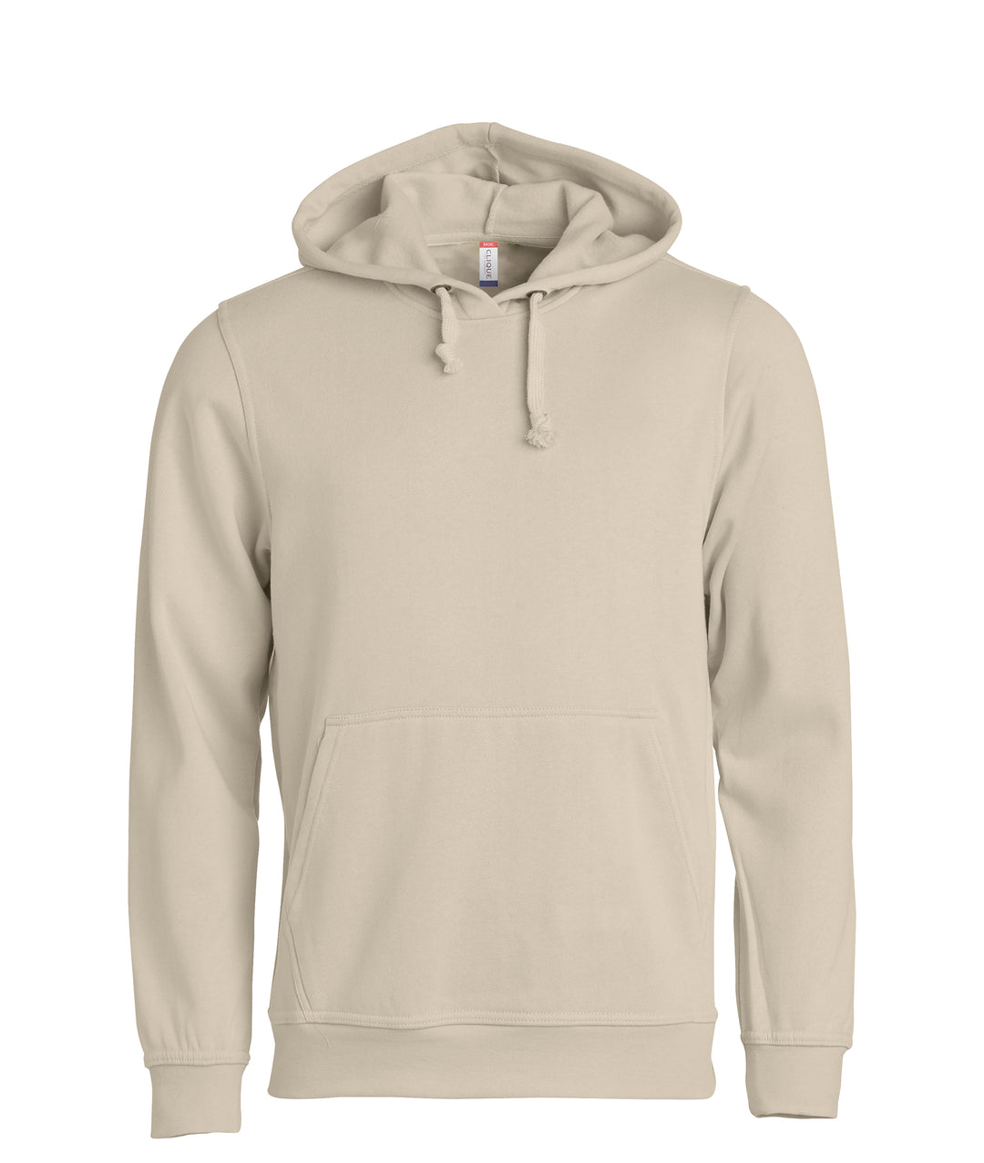 Hettegenser Clique Basic Hoody Unisex – uten trykk – Lys khaki