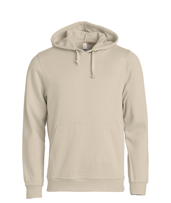 Hettegenser Clique Basic Hoody Unisex – uten trykk – Lys khaki
