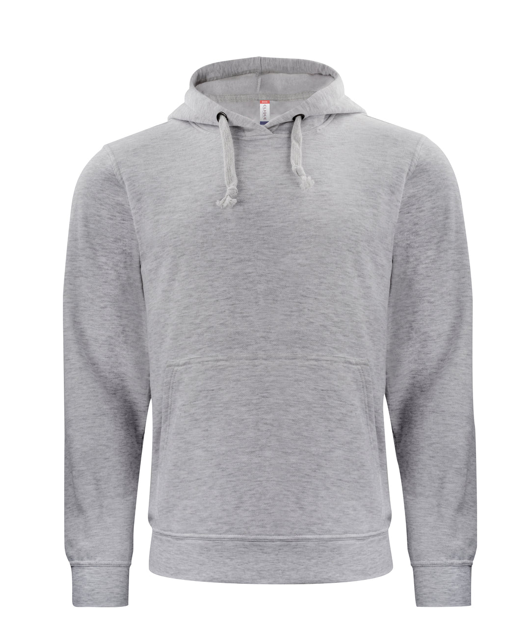 Hettegenser Clique Basic Hoody Unisex – uten trykk – Gråmelert