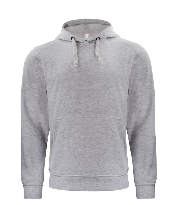 Hettegenser Clique Basic Hoody Unisex – uten trykk – Gråmelert